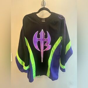 WWE Vintage Jeff Hardy Boyz Motocross Jersey Mens M Multicolor Pullover